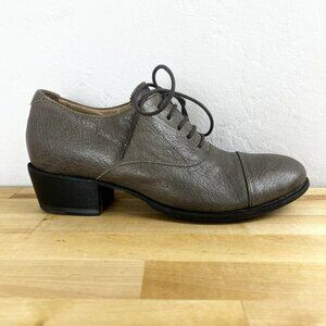 Fiorentini + Baker Derby Oxfords Brown‎ Leather Heel Size EU 37 Women's US 7